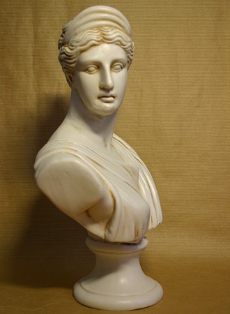 Bste der Diana, eine Reproduktion einer rmischen Figur aus Kunstmarmor