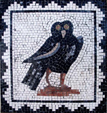 Darstellung eines Pfaues, Reproduktion eines rmischen Mosaiks